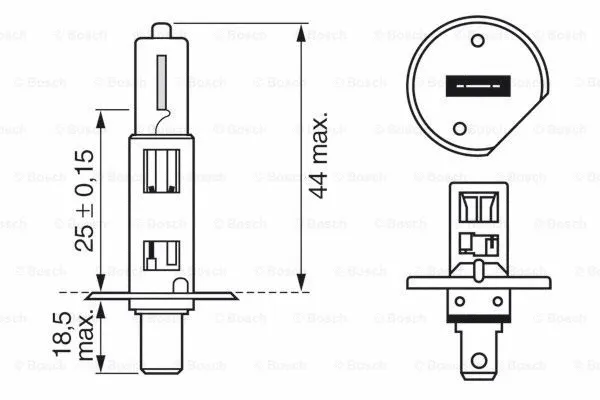 BOSCH 1 987 301 088 - Лампа накаливания, фара дальнего света