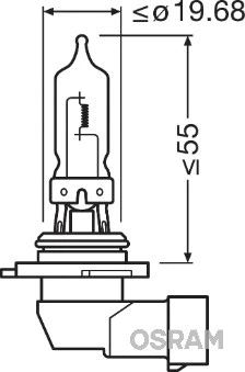 OSRAM 9005FBR-HCB - Лампа накаливания, фара дальнего света