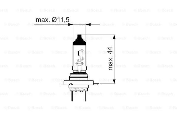 BOSCH 1 987 302 091 - Лампа накаливания, основная фара