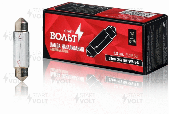Изображение STARTVOLT VL-SV8.5-07 - Лампа накаливания, фонарь освещения номерного знака