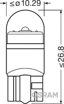 OSRAM 2855YE-02B - Лампа накаливания, oсвещение салона