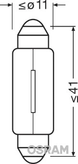 OSRAM 6413 - Лампа накаливания, oсвещение салона