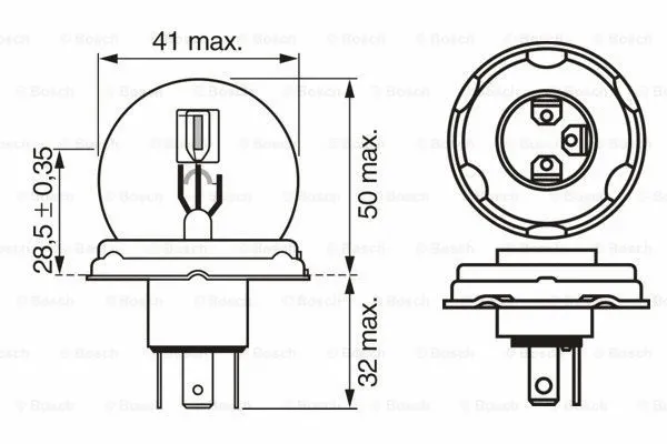 BOSCH 1 987 302 421 - Лампа накаливания