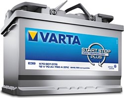 Батарея аккумуляторная Start-Stop Plus, 12в 70а/ч