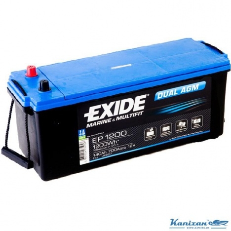 Батарея аккумуляторная Dual AGM, 12в 140а/ч