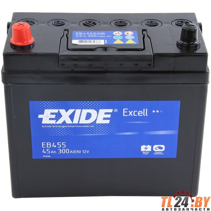 Батарея аккумуляторная Excell, 12в 45а/ч