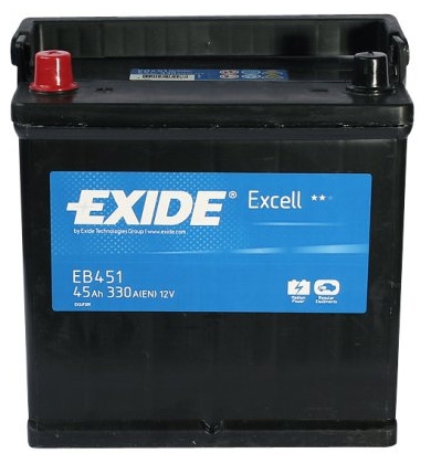 Батарея аккумуляторная Excell, 12в 45а/ч