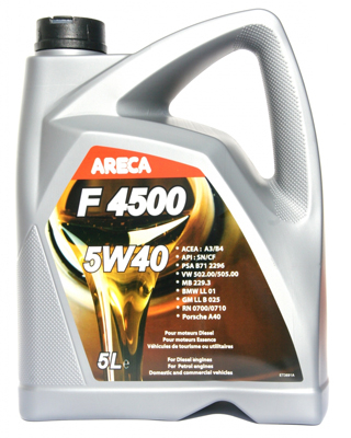 Масло моторное Areca F4500 5W-40 5л