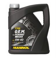 Масло моторное Mannol 7705 O.E.M. for Renault Nissan 5W-40, 4л