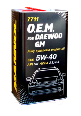 Масло моторное Mannol O.E.M for Daewoo GM 5W-40 4л (metal)