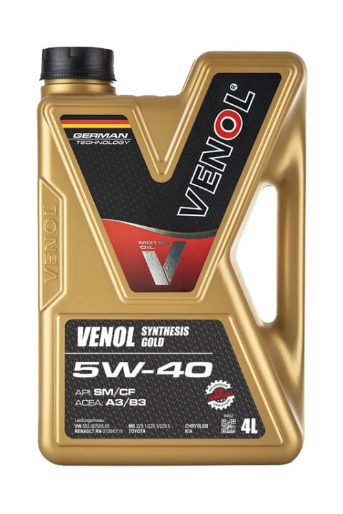 Масло моторное Venol Gold 5W-40 SM/CF 4 л