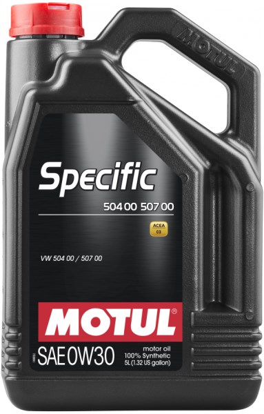 Масло моторное Motul Мотюль Specific 504.00/507.00 0W-30 5 л 107050