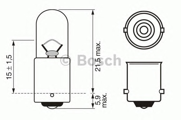 BOSCH 1 987 302 287 - Лампа накаливания