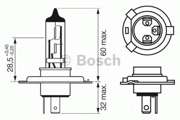 BOSCH 1 987 302 442 - Лампа накаливания