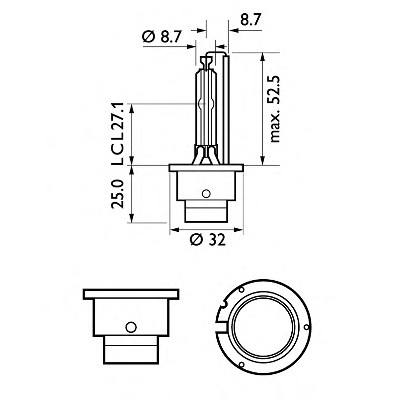 Изображение PHILIPS 85122WHVC1 - Лампа накаливания PHILIPS 85122WHVC1 - Лампа накаливания