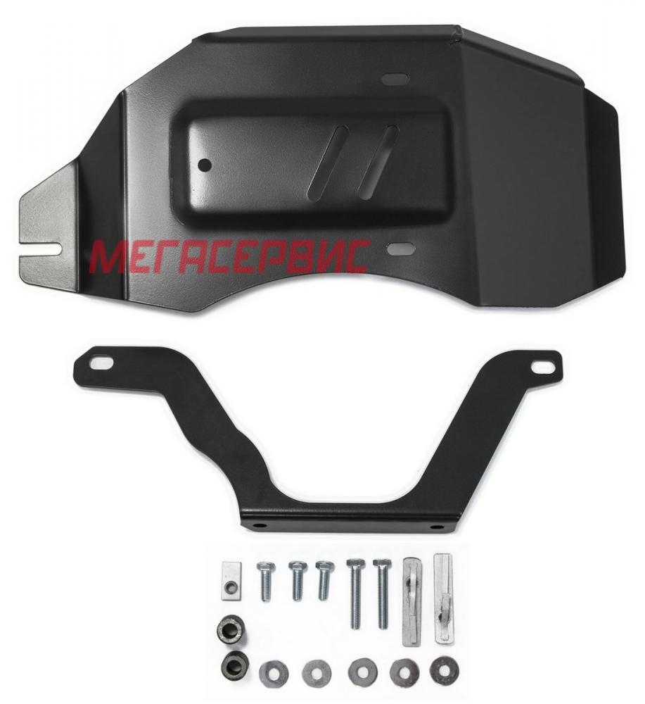 Защита заднего редуктора Автоброня 111.04150.1 для Nissan X-Trail T32 / Qashqai J11 (4WD)