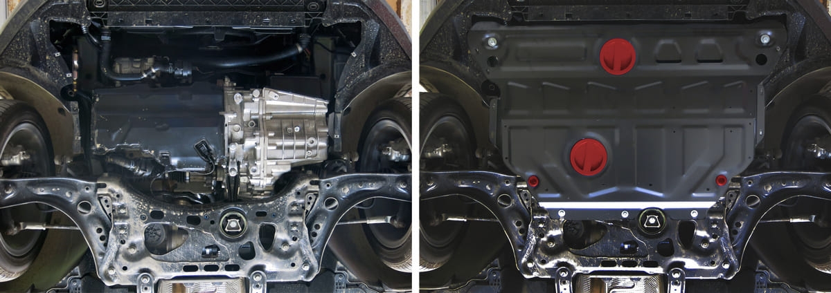 Изображение АвтоБРОНЯ 111.051.14.1 Защита картера для Skoda Octavia A7 1.8мм АвтоБРОНЯ 111.051.14.1 Защита картера для Skoda Octavia A7 1.8мм