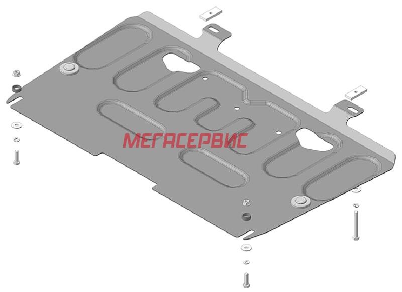 Motodor 71409 Усиленная стальная защита картера и КПП для Nissan Juke 2010-2019
