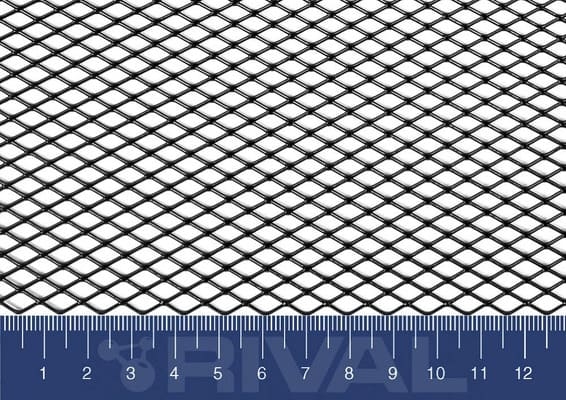 Сетка защитная RIVAL ZS10011 (1000x250, ромб 10мм) универсальная алюминиевая