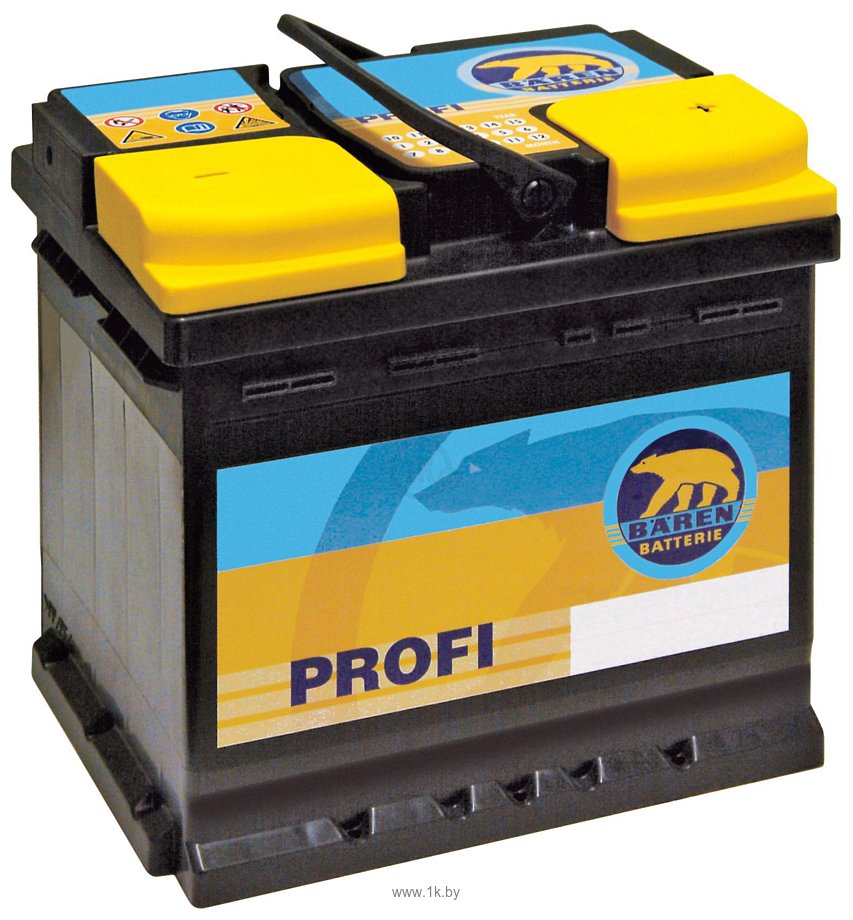 Батарея аккумуляторная Profi, 12В 63А/ч