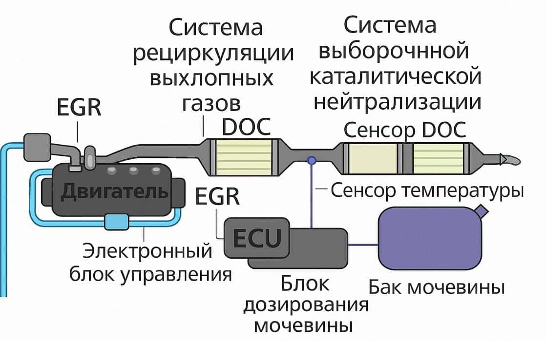 Система SCR дизельных двигателей