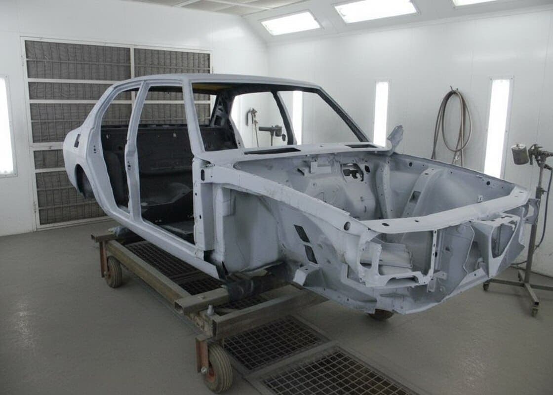 Пескоструйная обработка кузова автомобиля